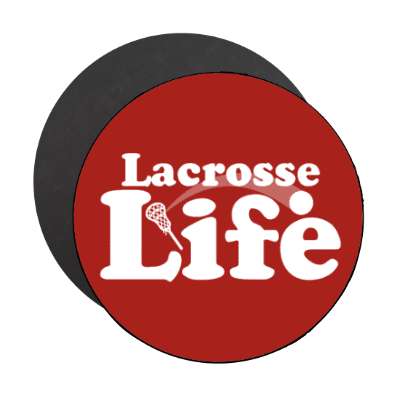 lacrosse life fan stick ball stickers, magnet