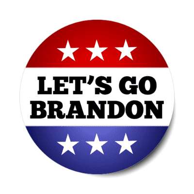 lets go brandon biden novelty political classic stickers, magnet