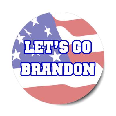 lets go brandon biden novelty us flag patriotic stickers, magnet