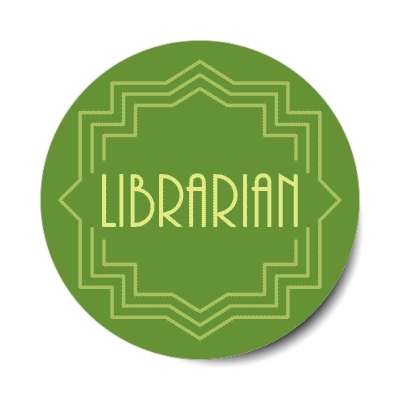 librarian fancy stickers, magnet