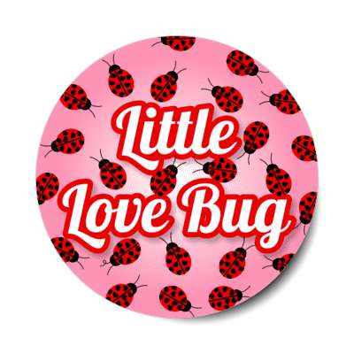 little love bug ladybugs cute stickers, magnet