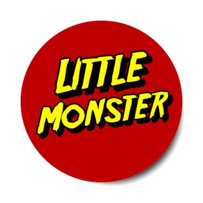 little monster stickers, magnet