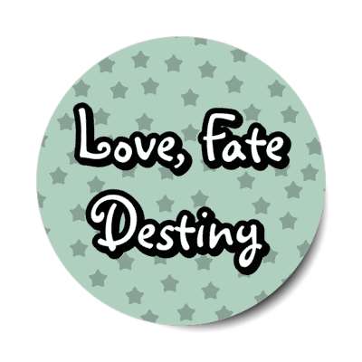 love fate destiny stars stickers, magnet