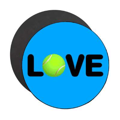 love tennis ball stickers, magnet