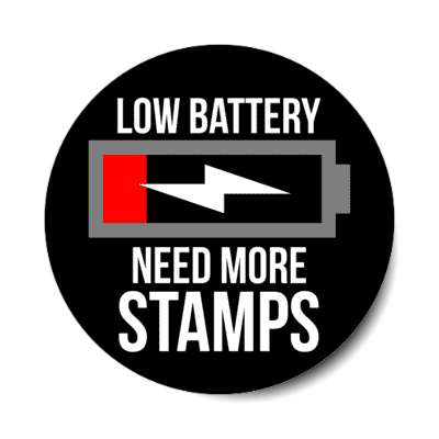 low battery need more stamps stickers, magnet
