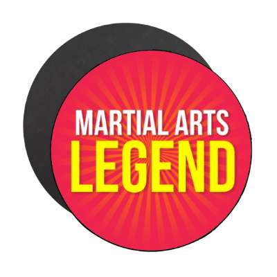 martial arts legend stickers, magnet