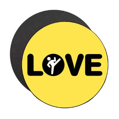 martial arts love stickers, magnet