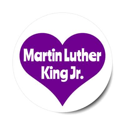 martin luther king jr purple heart stickers, magnet