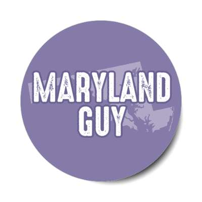 maryland guy us state shape stickers, magnet