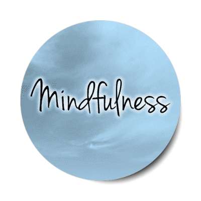 mindfulness calming balanced stickers, magnet