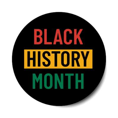 minimal black history month stickers, magnet