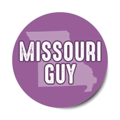 missouri guy us state shape stickers, magnet