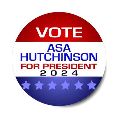 modern vote asa hutchinson president 2024 stickers, magnet