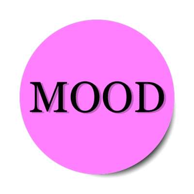 mood magenta stickers, magnet