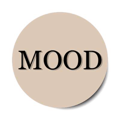 mood tan stickers, magnet