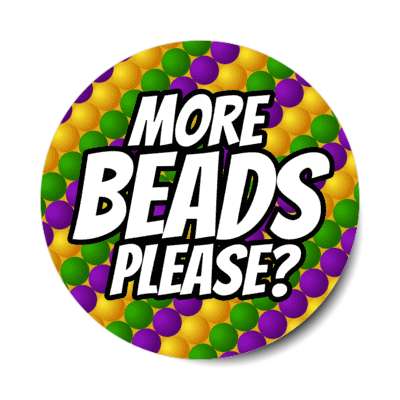 more beads please diagonal necklaces stickers, magnet