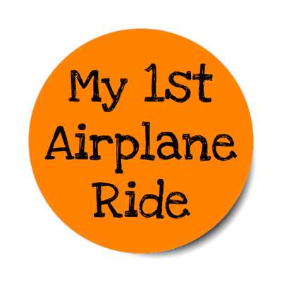 my first airplane ride stickers, magnet