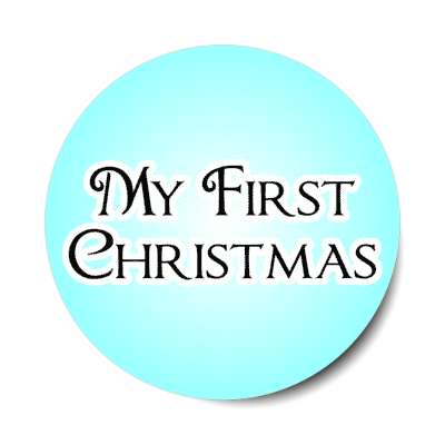 my first christmas cute stickers, magnet