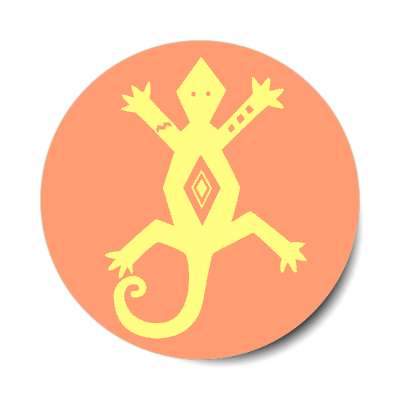native american spiritual lizard stickers, magnet