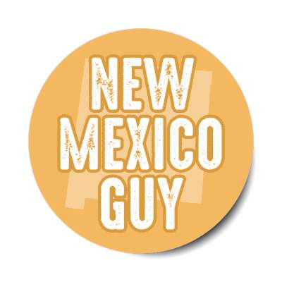 new mexico guy us state shape stickers, magnet