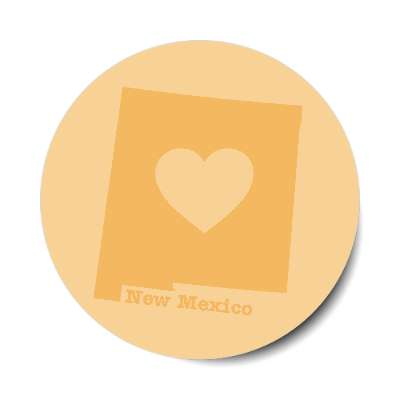new mexico state heart silhouette stickers, magnet