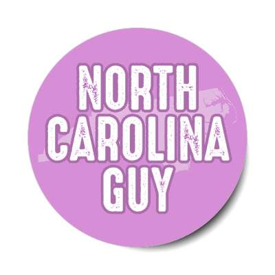 north carolina guy us state shape stickers, magnet