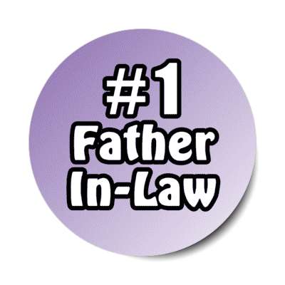 number one father in law stickers, magnet