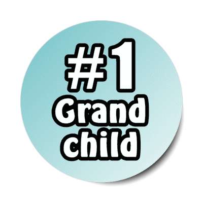number one grandchild stickers, magnet