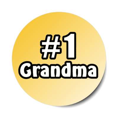 number one grandma stickers, magnet