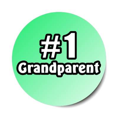 number one grandparent stickers, magnet