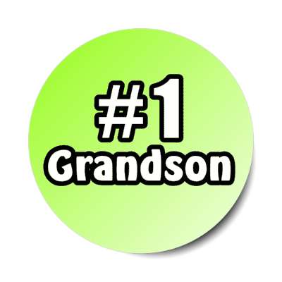 number one grandson stickers, magnet