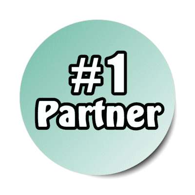 number one partner stickers, magnet