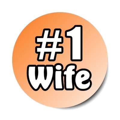 number one wife stickers, magnet