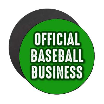 official baseball business stickers, magnet