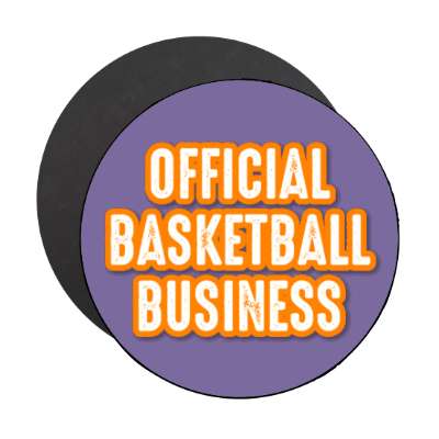 official basketball business stickers, magnet