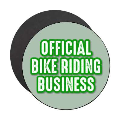 official bike riding business stickers, magnet