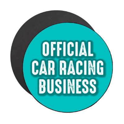 official car racing business stickers, magnet