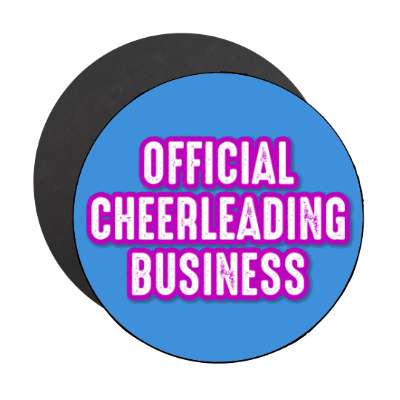 official cheerleading business stickers, magnet