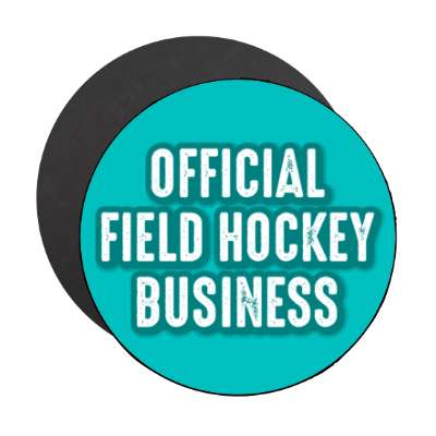 official field hockey business stickers, magnet
