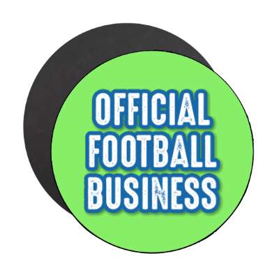official football business stickers, magnet