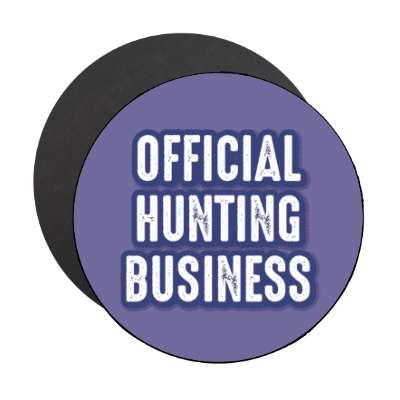 official hunting business stickers, magnet