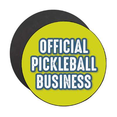 official pickleball business stickers, magnet