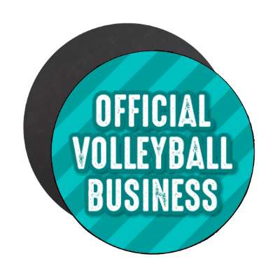 official volleyball business stickers, magnet