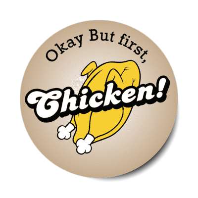 okay but first chicken stickers, magnet