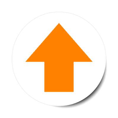 orange social media network upvote up arrow stickers, magnet
