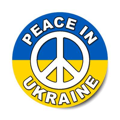 peace in ukraine russia war stickers, magnet