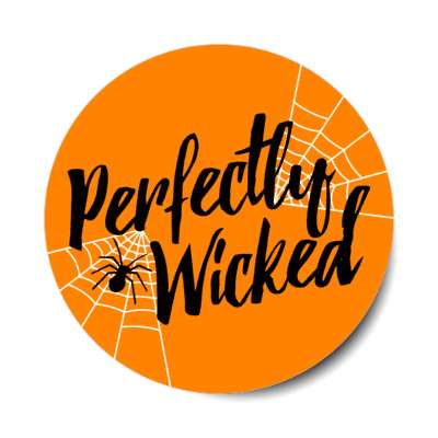 perfectly wicked spider web stickers, magnet