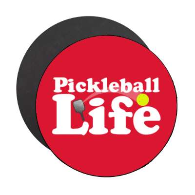 pickleball life paddle ball stickers, magnet