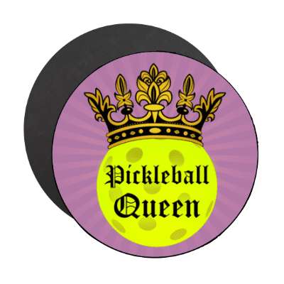 pickleball queen crown stickers, magnet