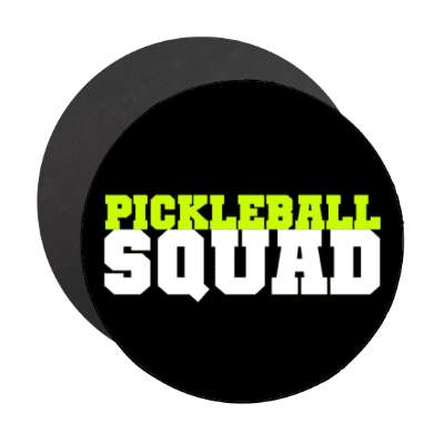 pickleball squad team stickers, magnet